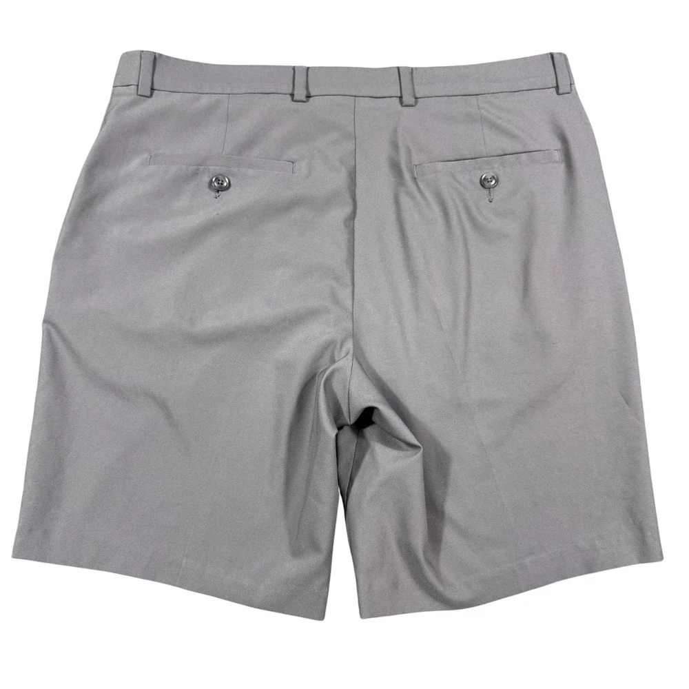 Perry Ellis Portfolio Mens Gray Performance Golf Shorts Flat‎ Front Size 34